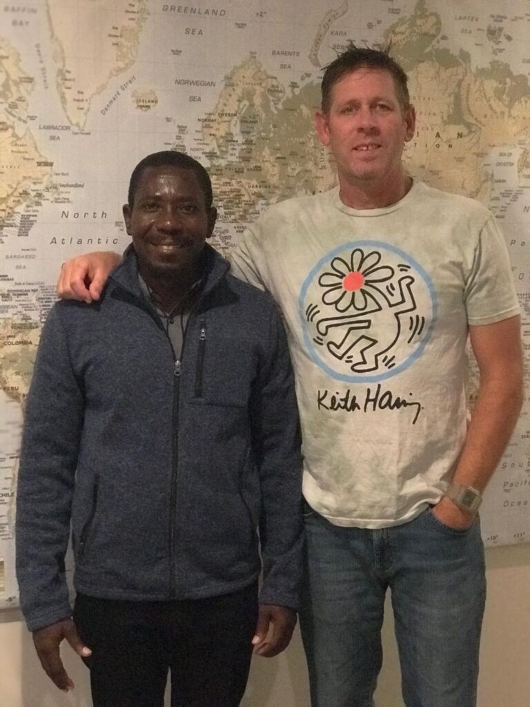 Jay Bowen initiating Hope For Haiti through Plen Fleri